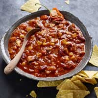 chili con buffalo worms