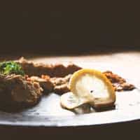 hummus with buffalo worms